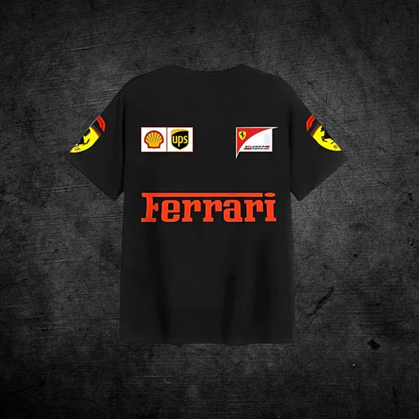 Black Oversized Ferrari T-Shirt | Maison Feraia