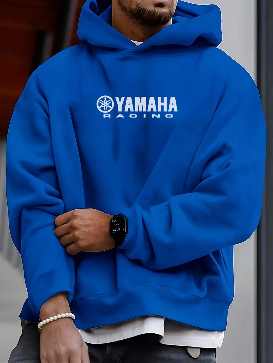 Yamaha Blue Hoodie | Maison Feraia