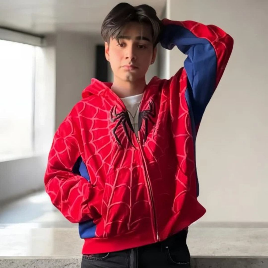 Spidey Hoodie Red for Men & Women – Marvel Style | Maison Feraia