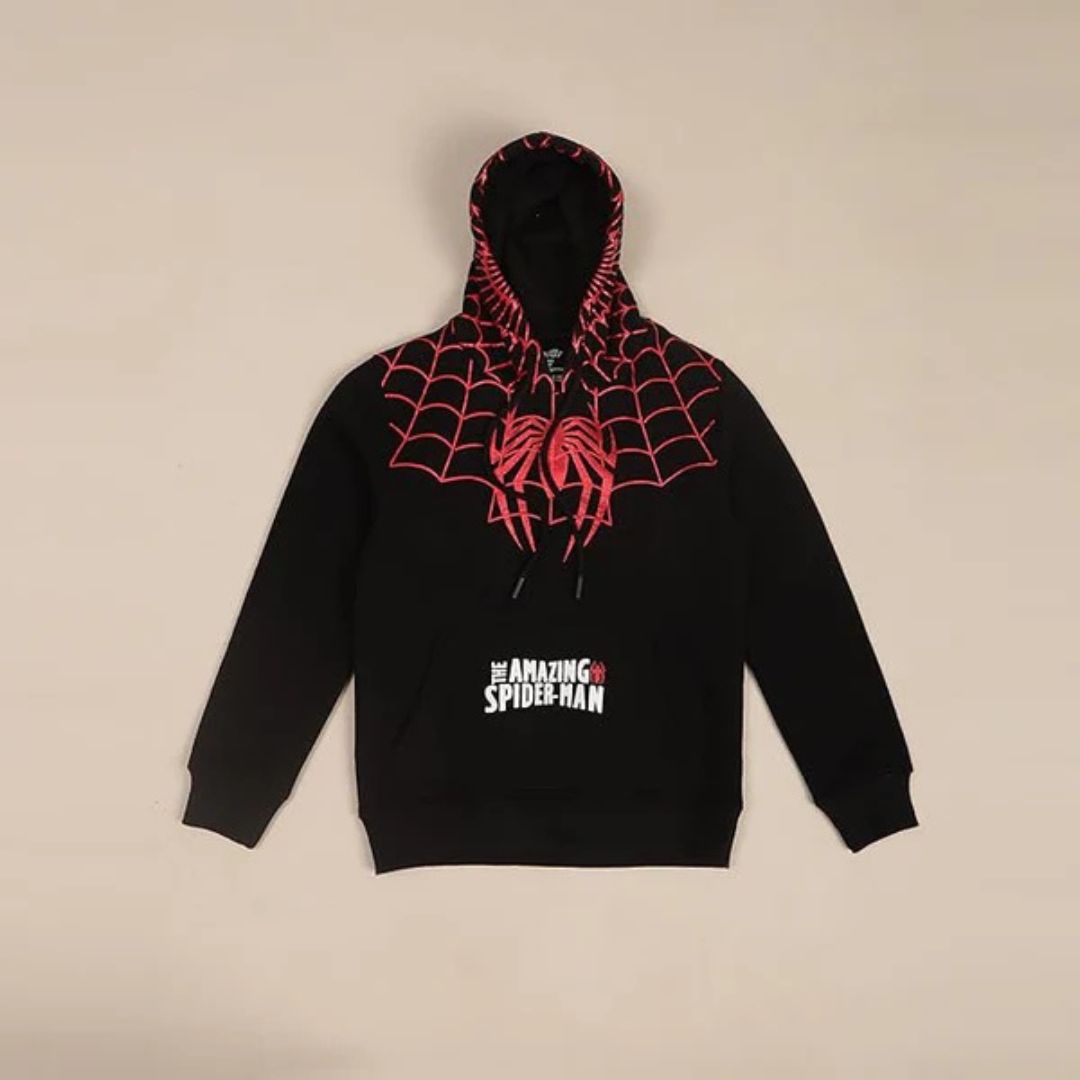 Black Spidey Hoodie for Men & Women – Marvel Style | Maison Feraia Street Wear