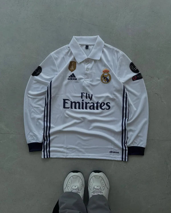 Cristiano Ronaldo 2016-17 Home Full Sleeve Collar Jersey | Maison Feraia