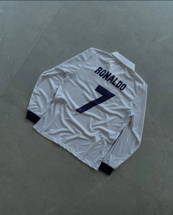 Cristiano Ronaldo 2016-17 Home Full Sleeve Collar Jersey | Maison Feraia