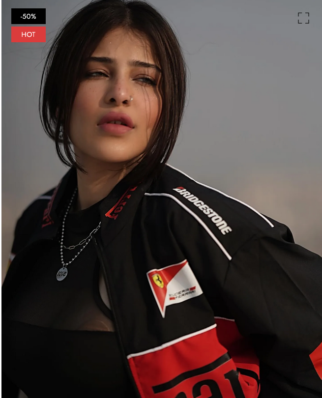 Black Ferrari Scuderia Race F1 Jacket - maison feraia