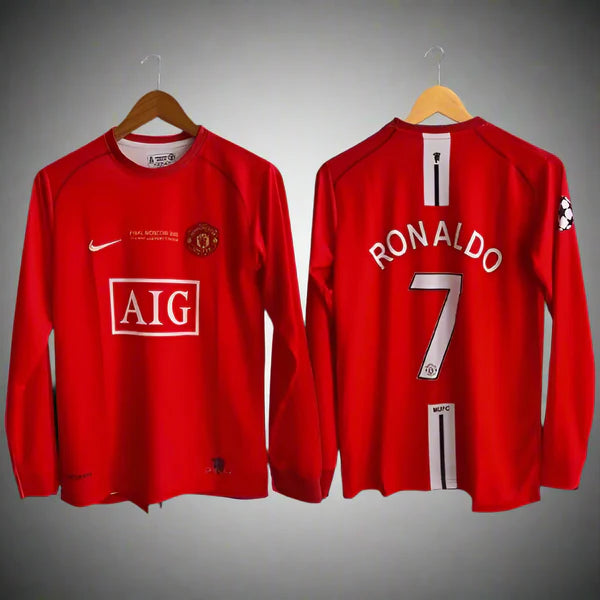 Manchester united Cristiano Ronaldo 2007- 08 Home Full sleeve | Maison Feraia
