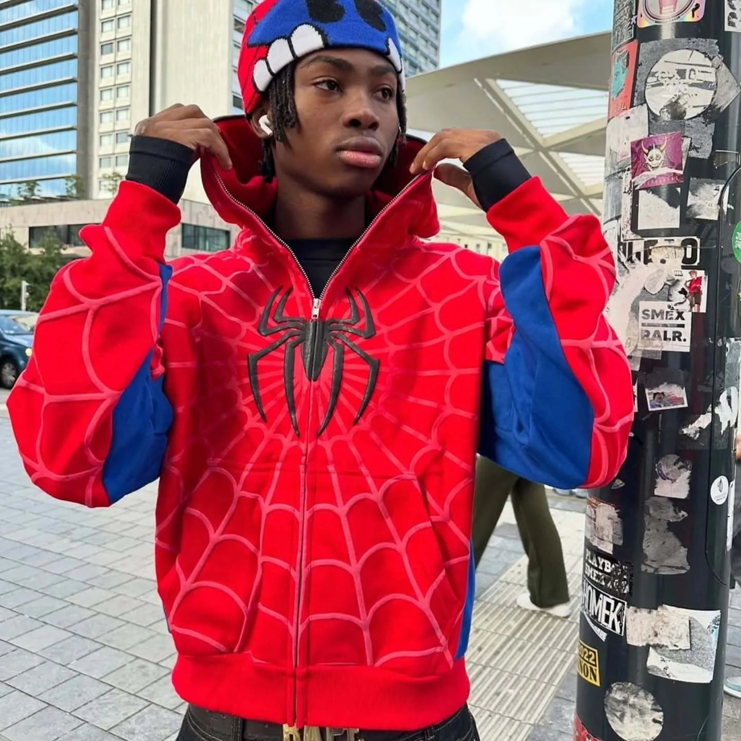 Spidey Hoodie Red for Men & Women – Marvel Style | Maison Feraia