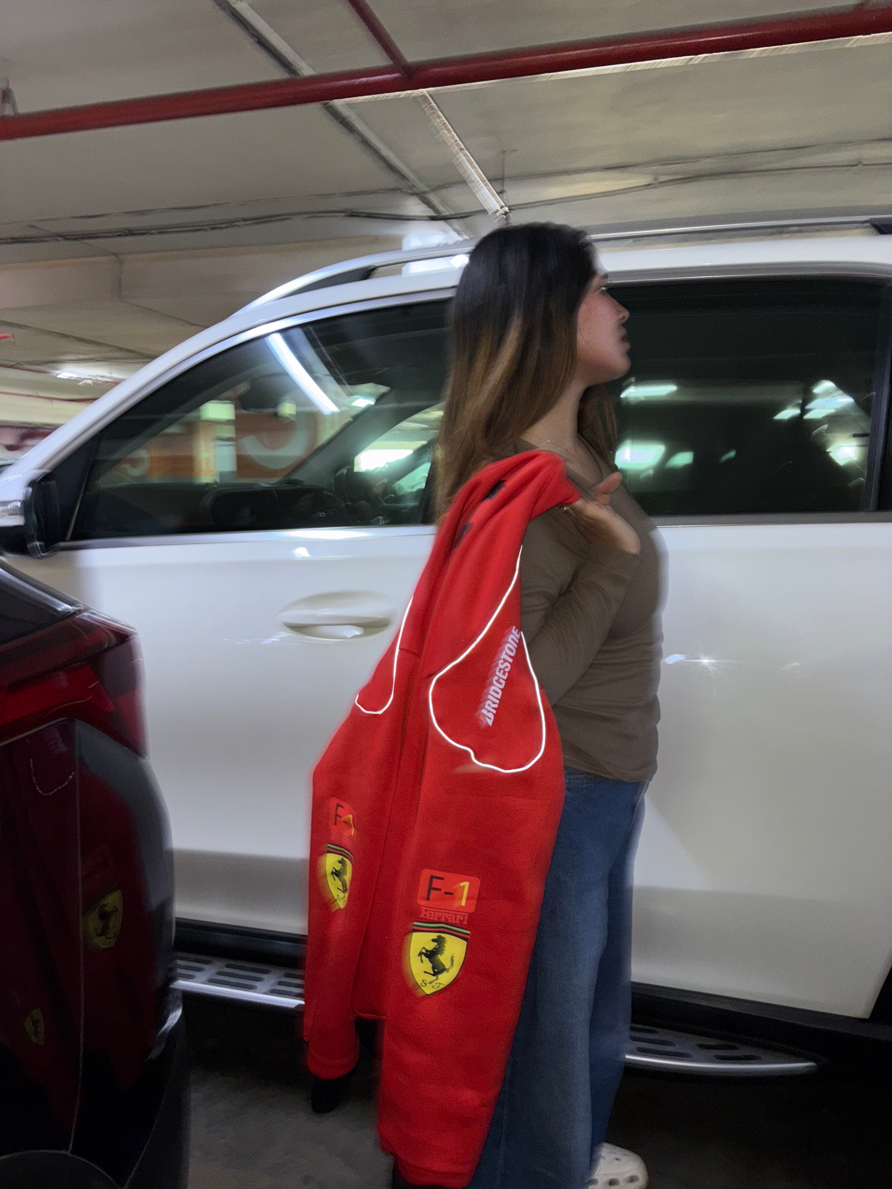 Red Ferrari Scuderia Race F1 Streetwear Jacket | Maison Feraia F1 Edition