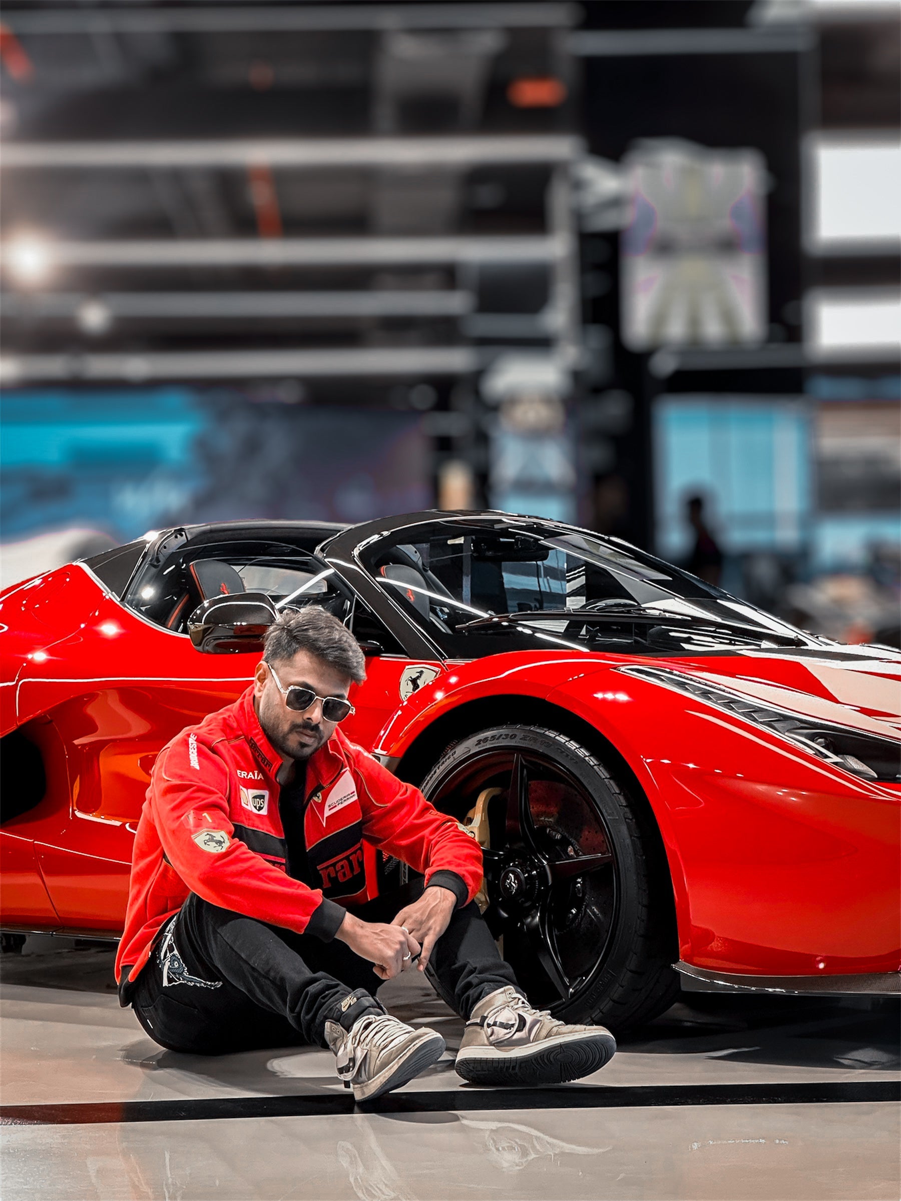 Red Ferrari Scuderia Race F1 Streetwear Jacket | Maison Feraia F1 Edition