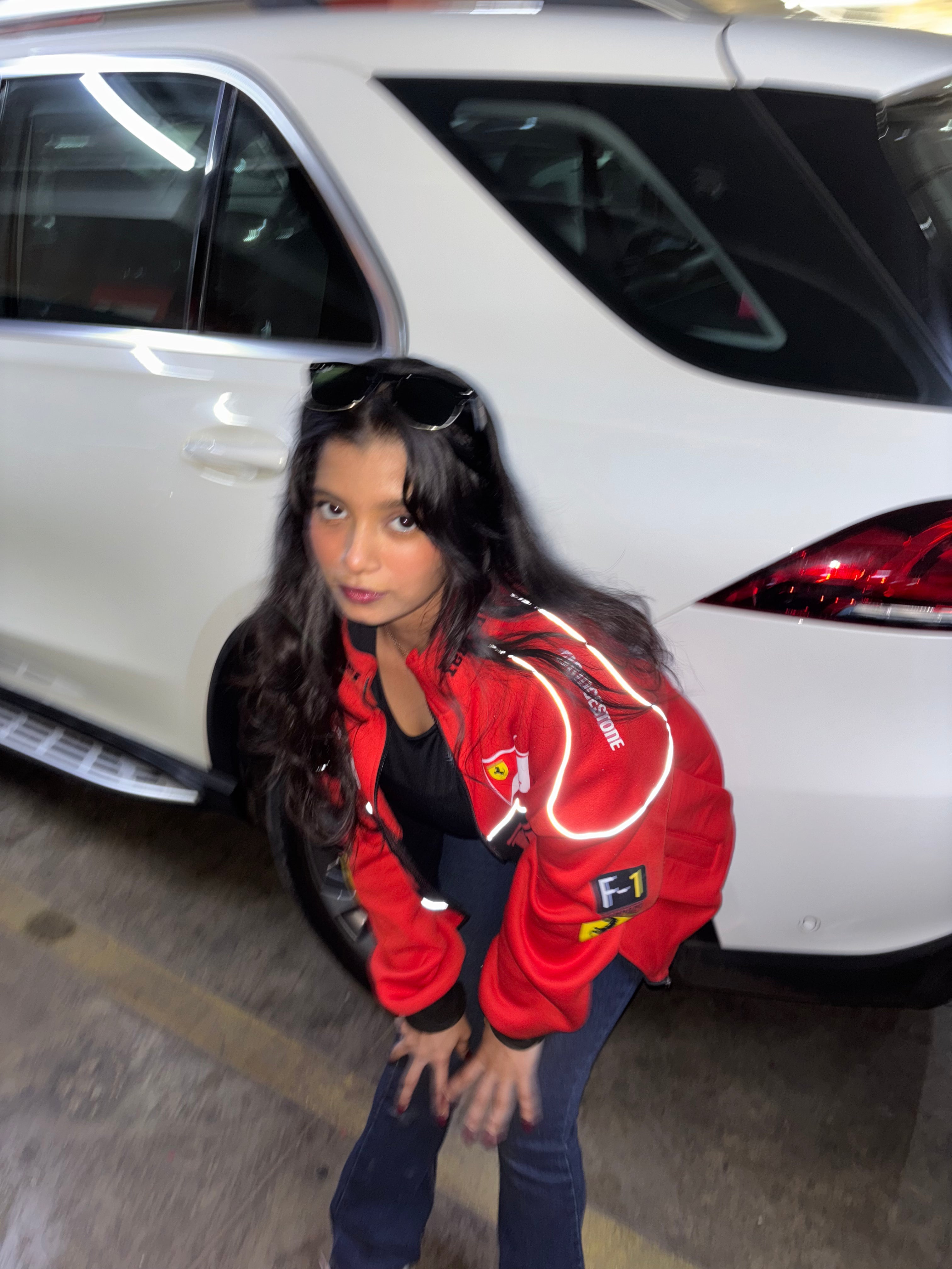 Red Ferrari Scuderia Race F1 Streetwear Jacket | Maison Feraia F1 Edition