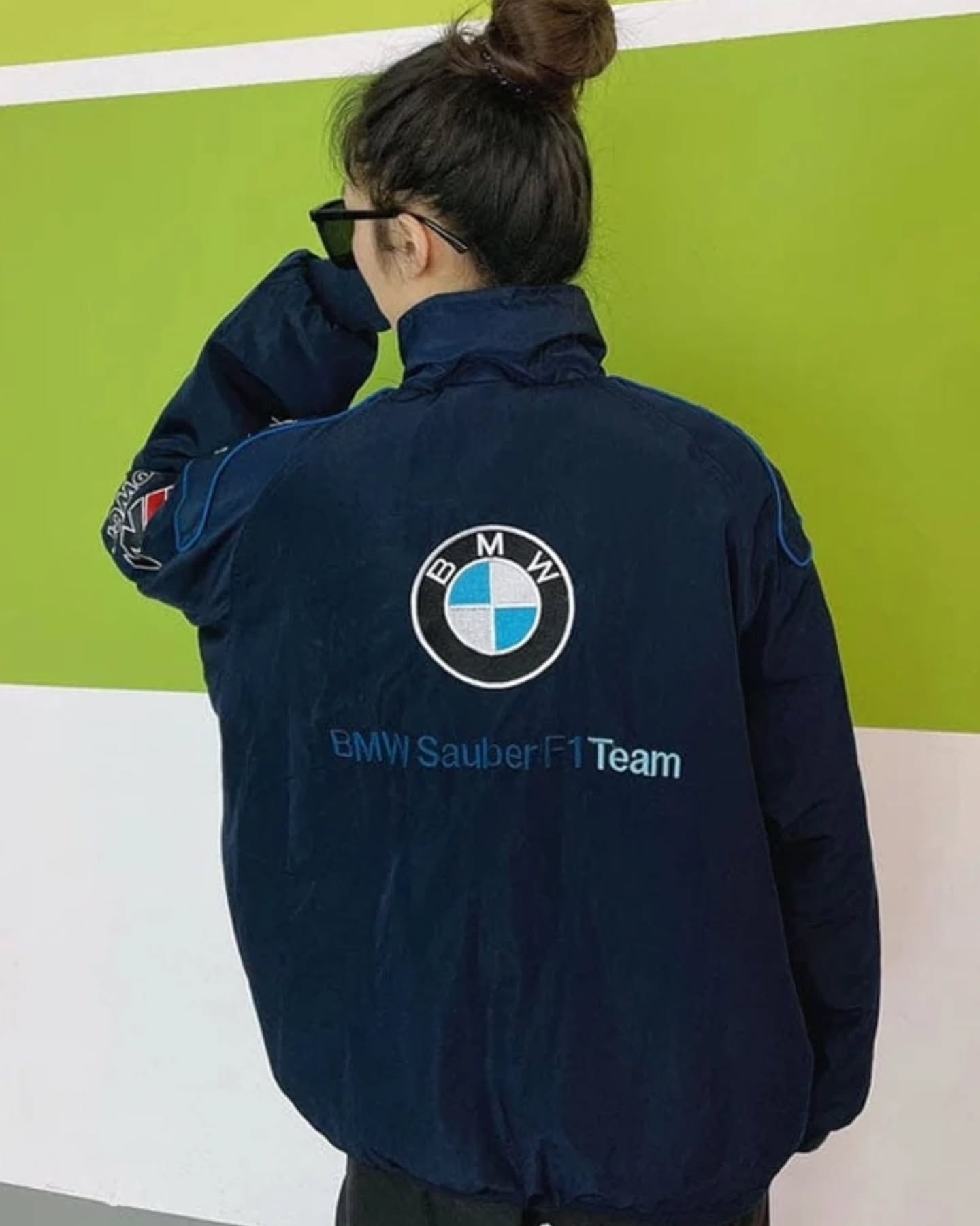 BMW Motorsport Streetwear Jacket | Premium BMW Petronas F1 Racing Jacket | Unisex Fashion | Maison Feraia