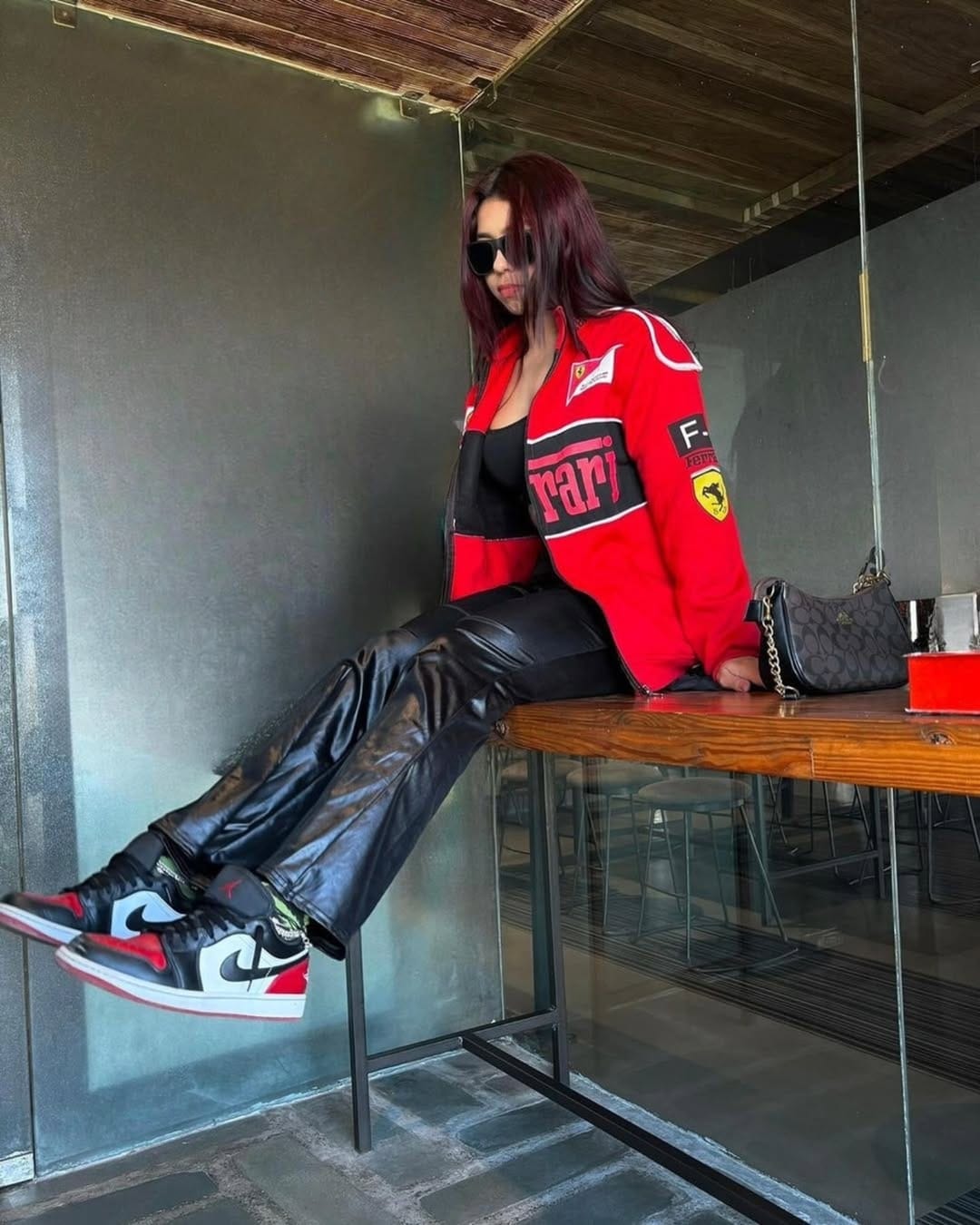 Red Ferrari Jacket Unisex | Maison Feraia Racing Style