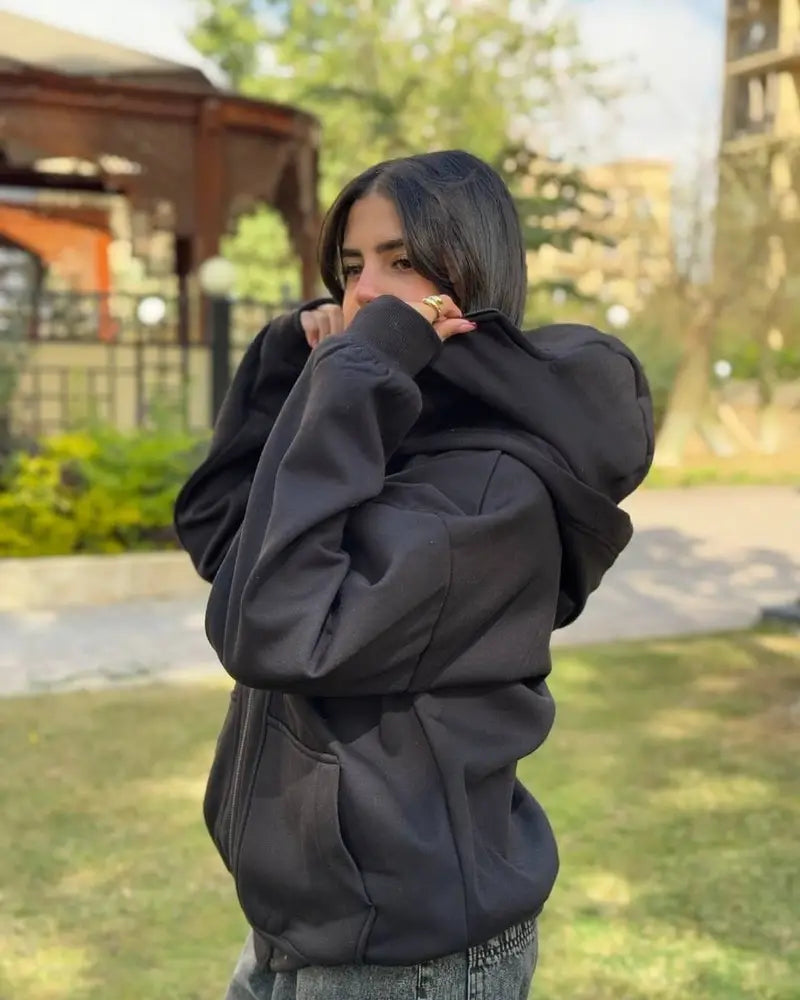 Ninja Balaclava Hoodie with Built-In Face Mask | Maison Feraia