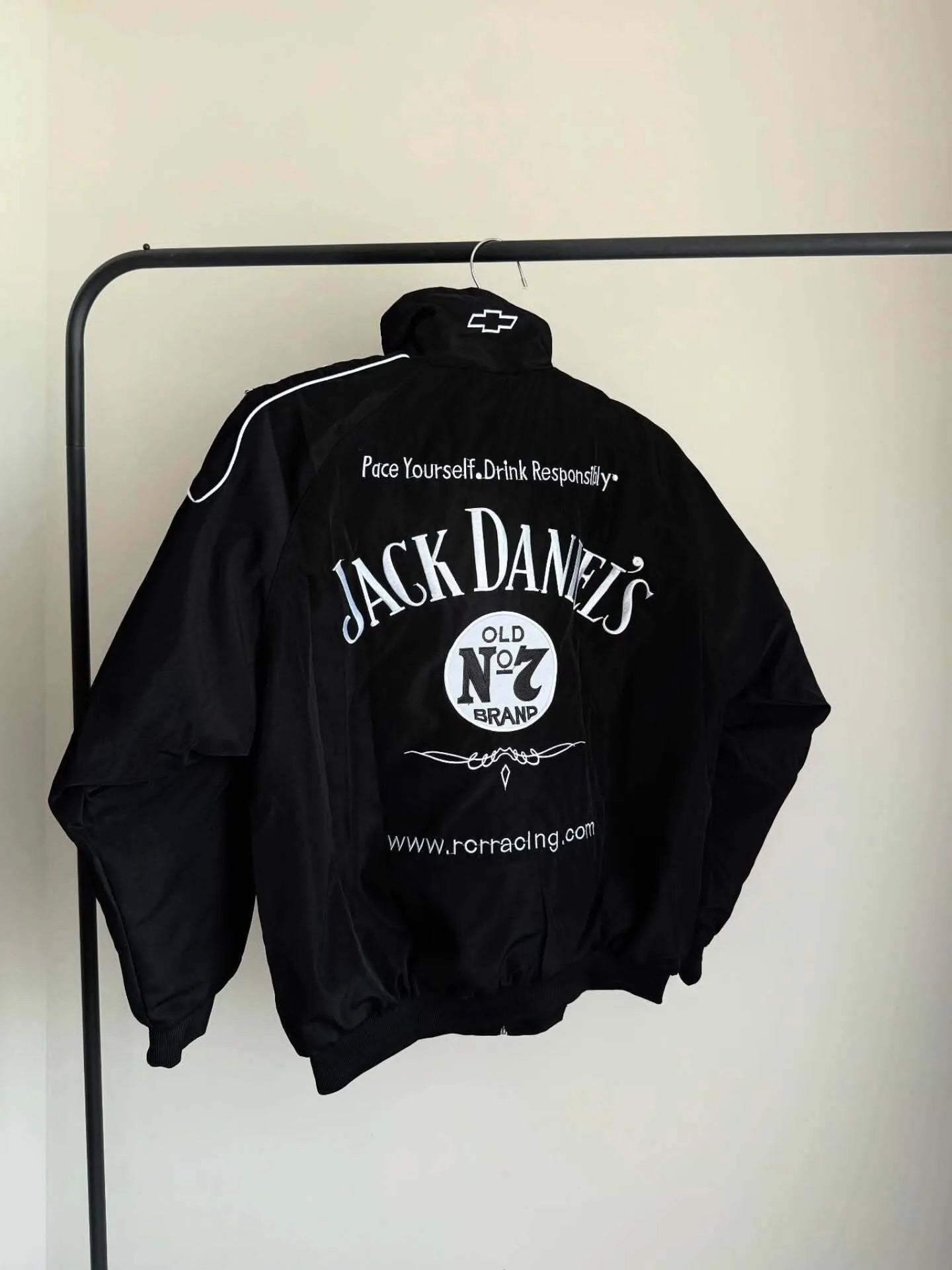 Jack Daniel’s puffer  Embroidered  Jacket – Maison Feraia Limited edition