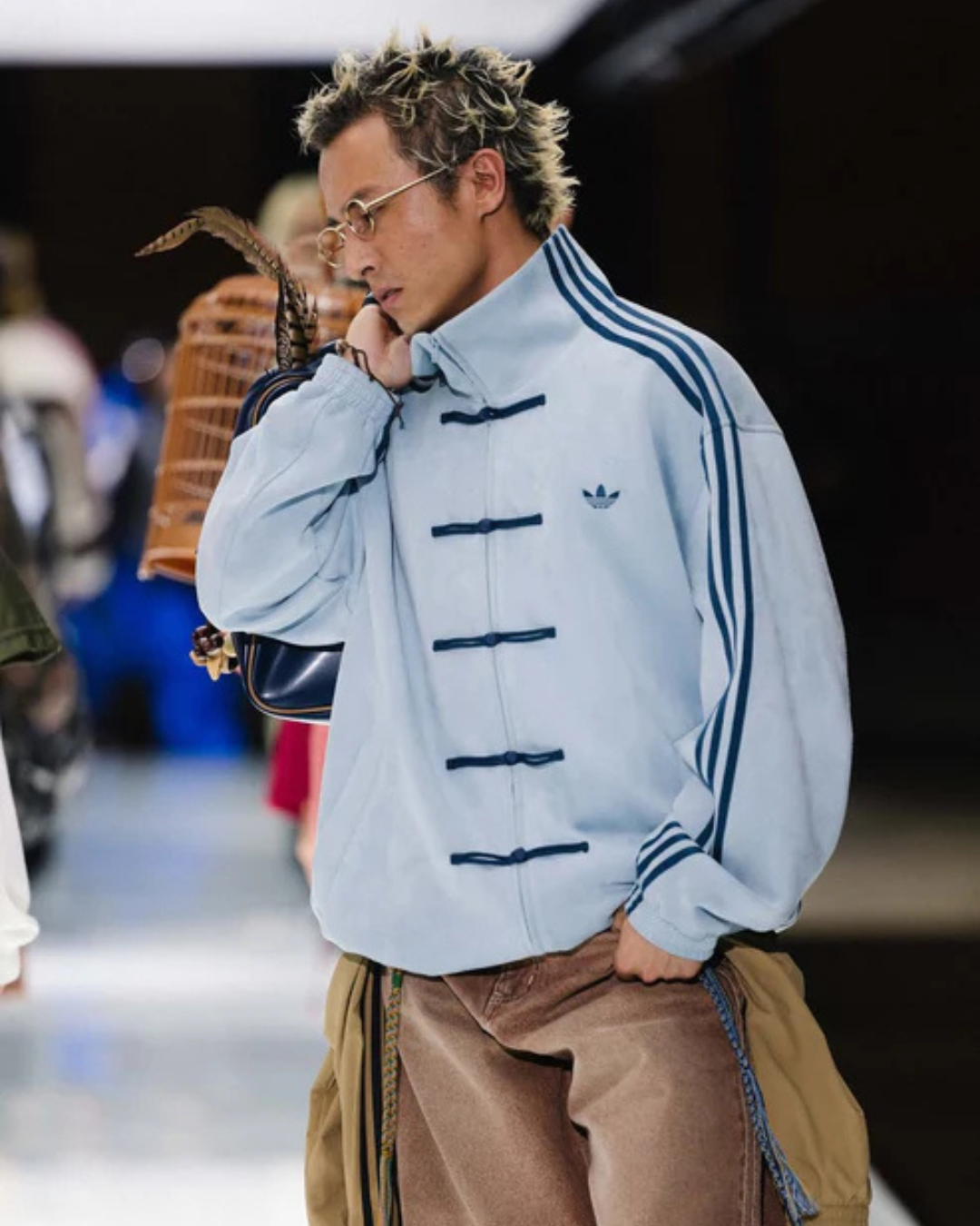 CNY-Inspired Premium Sky Blue Suede Jacket | Maison Feraia