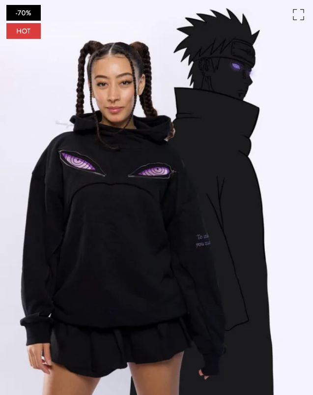 Rinnegan Eyes Anime Hoodie – Unisex Cosplay | Maison Feraia Streetwear