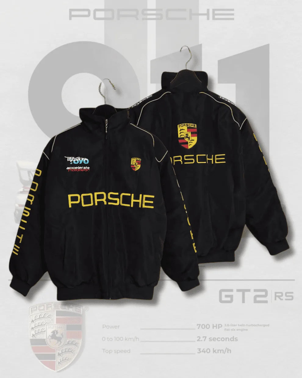 Porsche Jacket – Premium F1 Racing Streetwear by FERAÏA