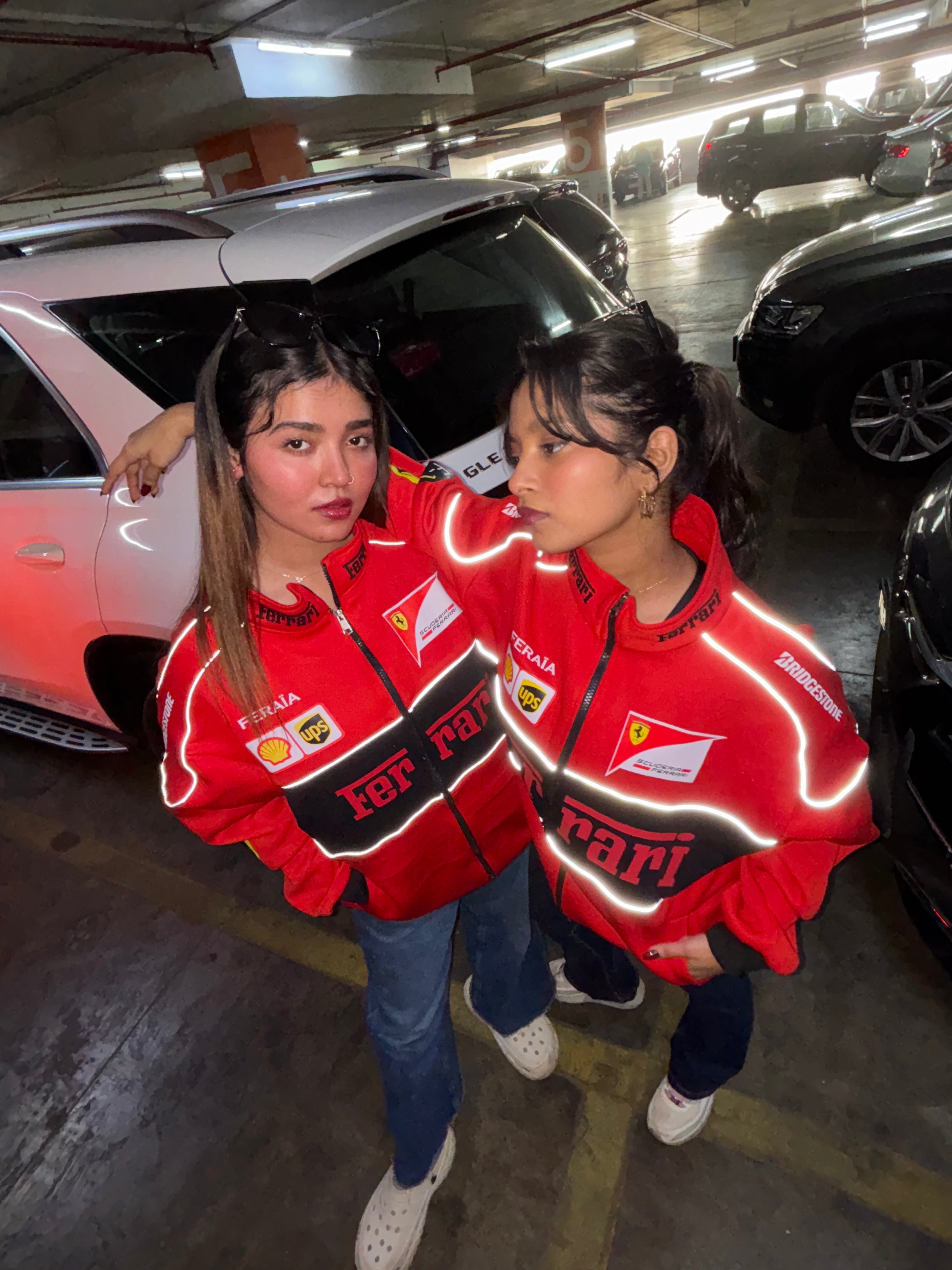 Red Ferrari Scuderia Race F1 Streetwear Jacket | Maison Feraia F1 Edition