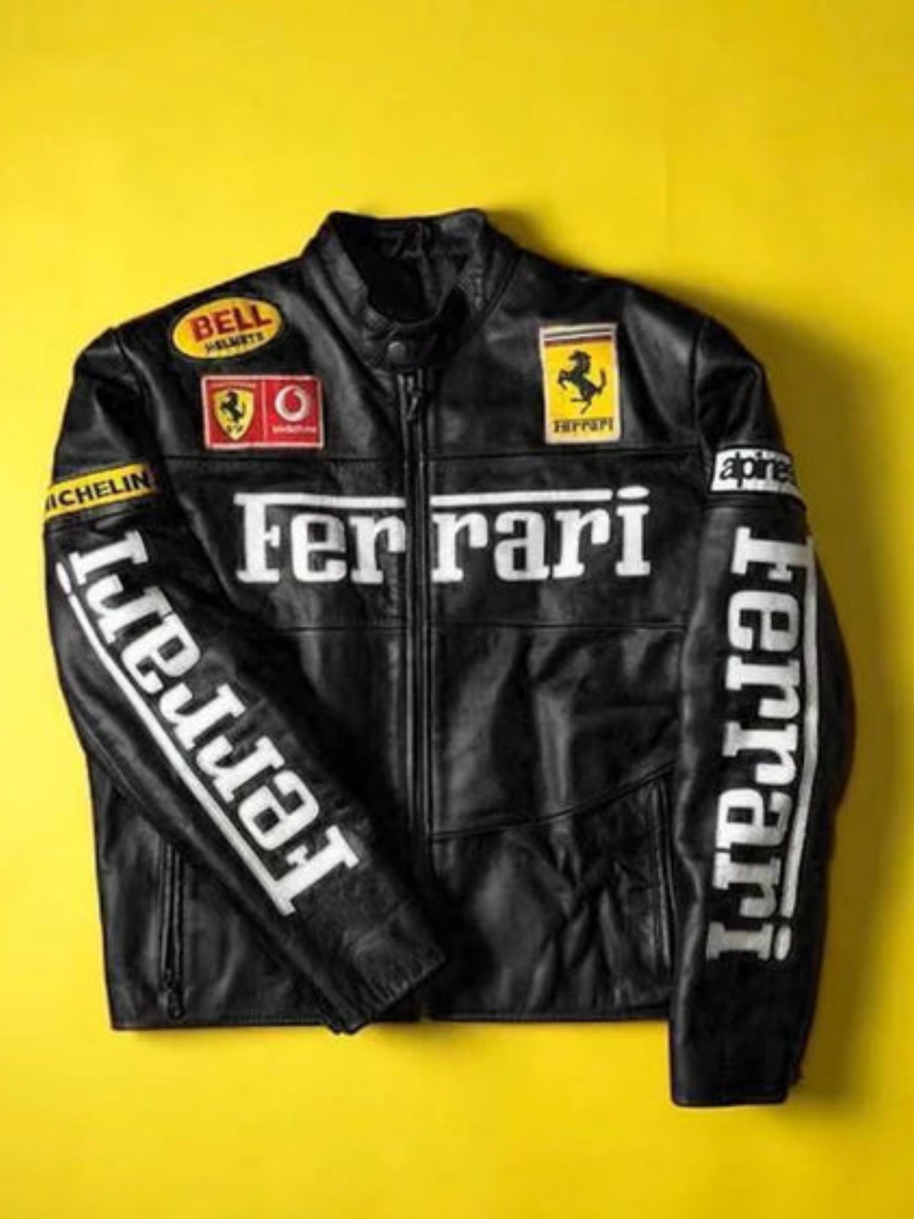 Ferrari Blackzone  Leather Racing Jacket - Limited Edition | Maison Feraia F1 Edition