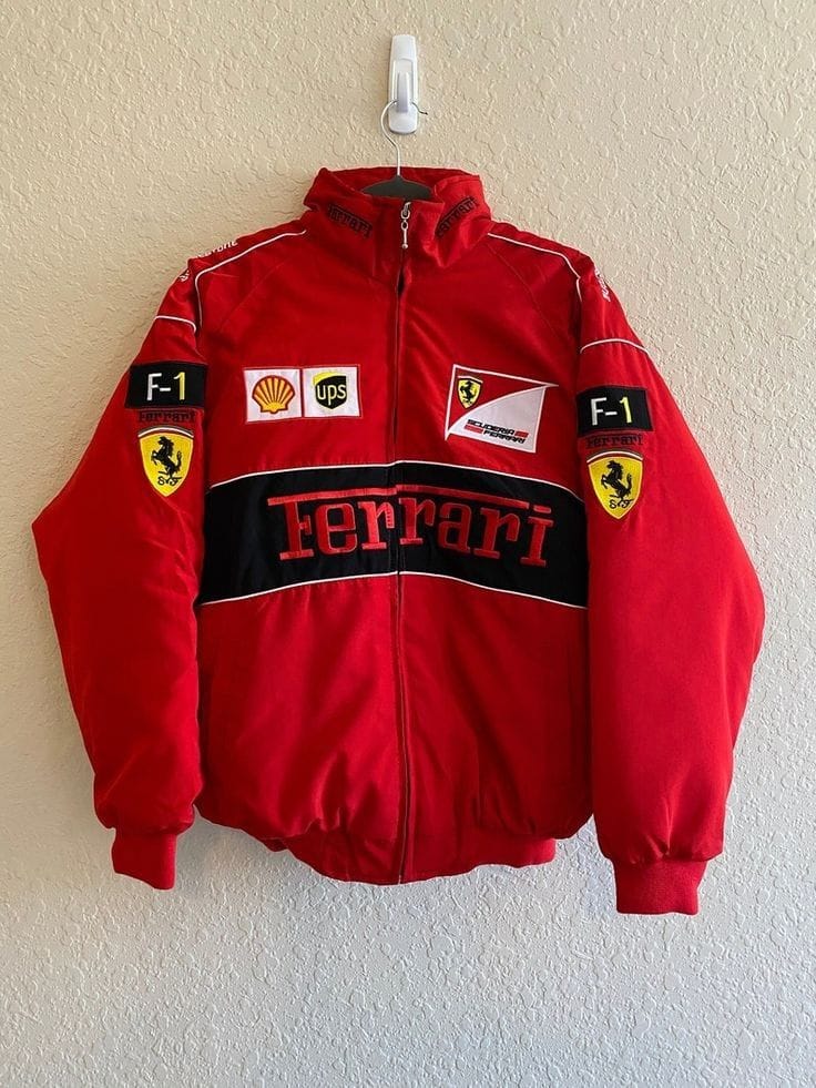 Red Ferrari Jacket Unisex | Maison Feraia Racing Style