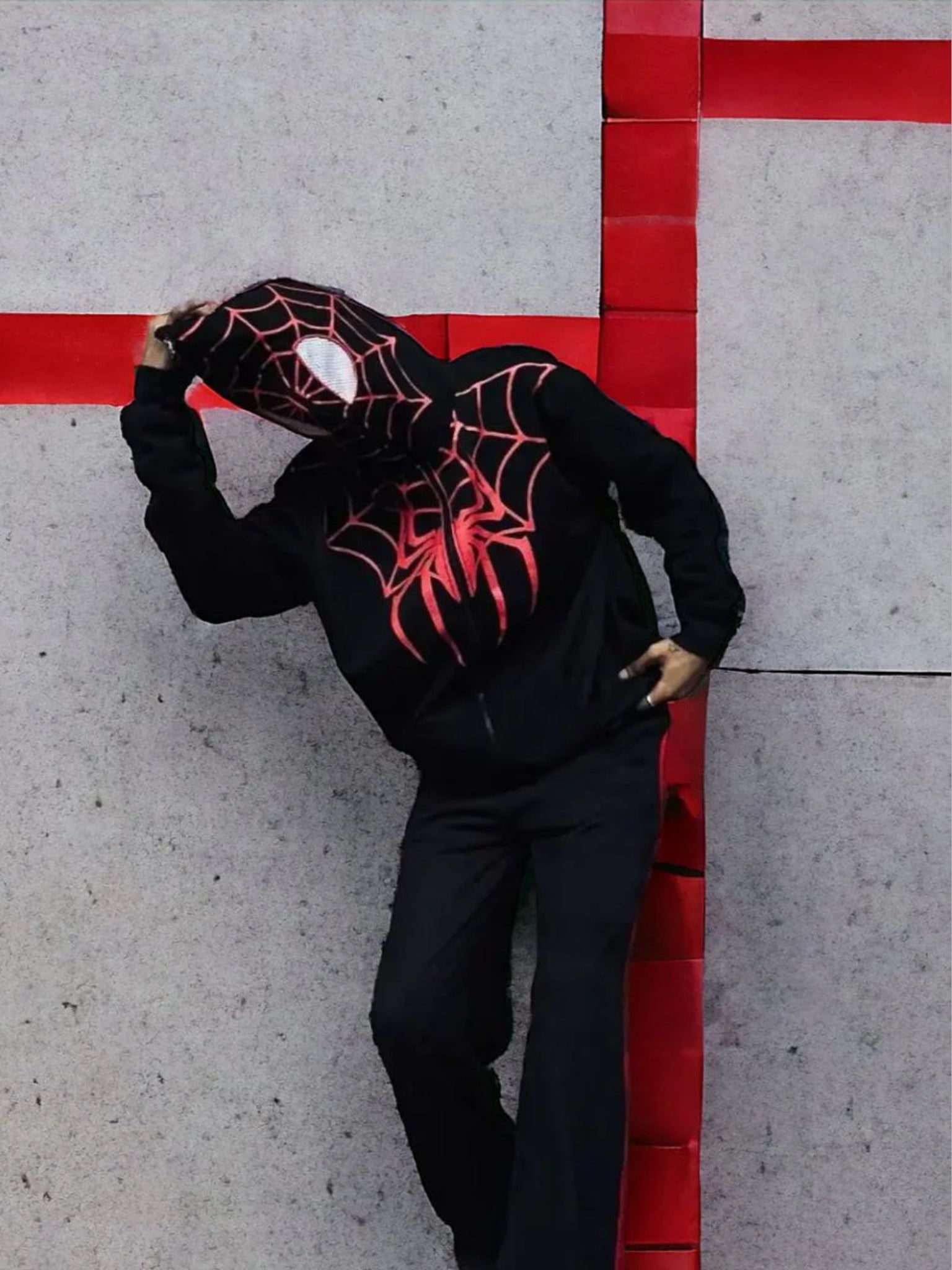 Black Spidey Hoodie for Men & Women – Marvel Style | Maison Feraia Street Wear