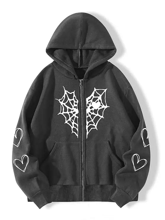 Heart Zipper Hoodie Unisex | Maison Feraia