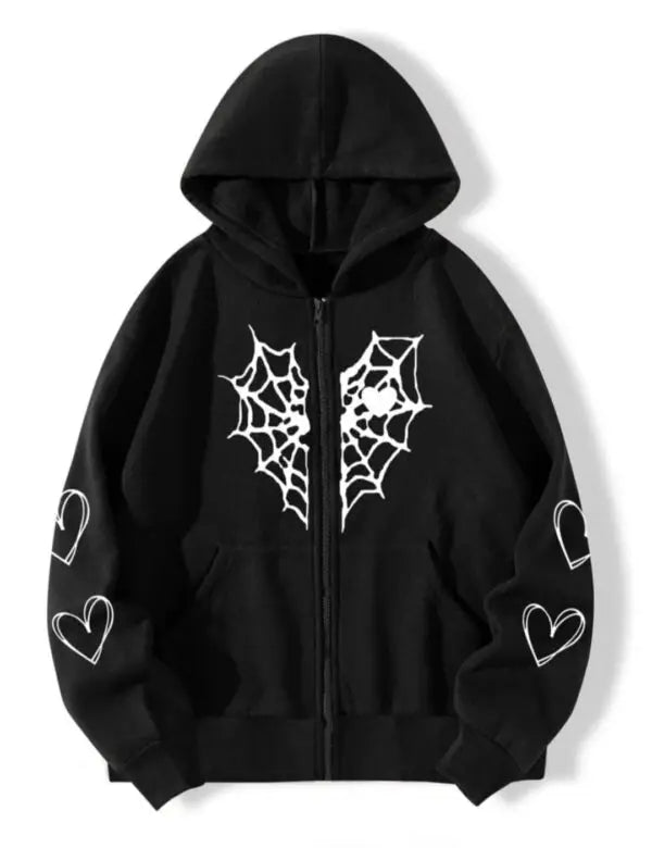 Heart Zipper Hoodie Unisex | Maison Feraia
