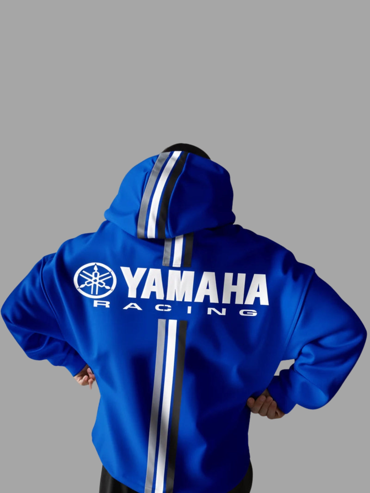 Yamaha Blue Hoodie | Maison Feraia