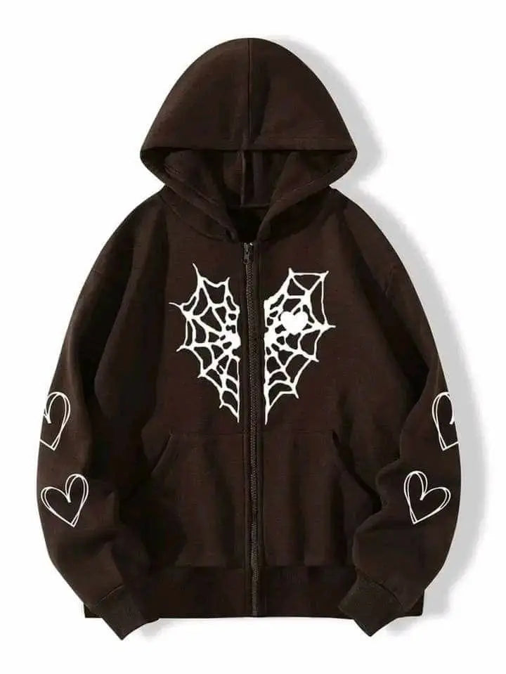 Heart Zipper Hoodie Unisex | Maison Feraia