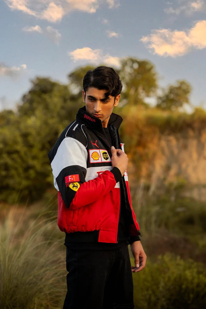 Tri-color Scuderia Ferrari F1 Jacket | Maison Feraia F1 Edition