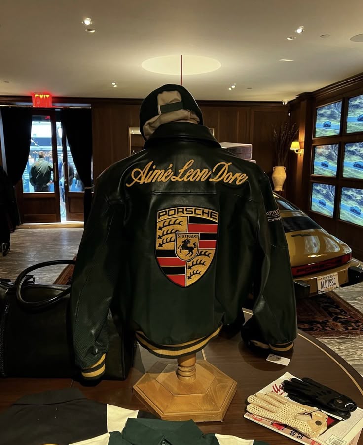 Porsche Vintage Leather Jacket | Maison Feraia Velocity Luxe Edition