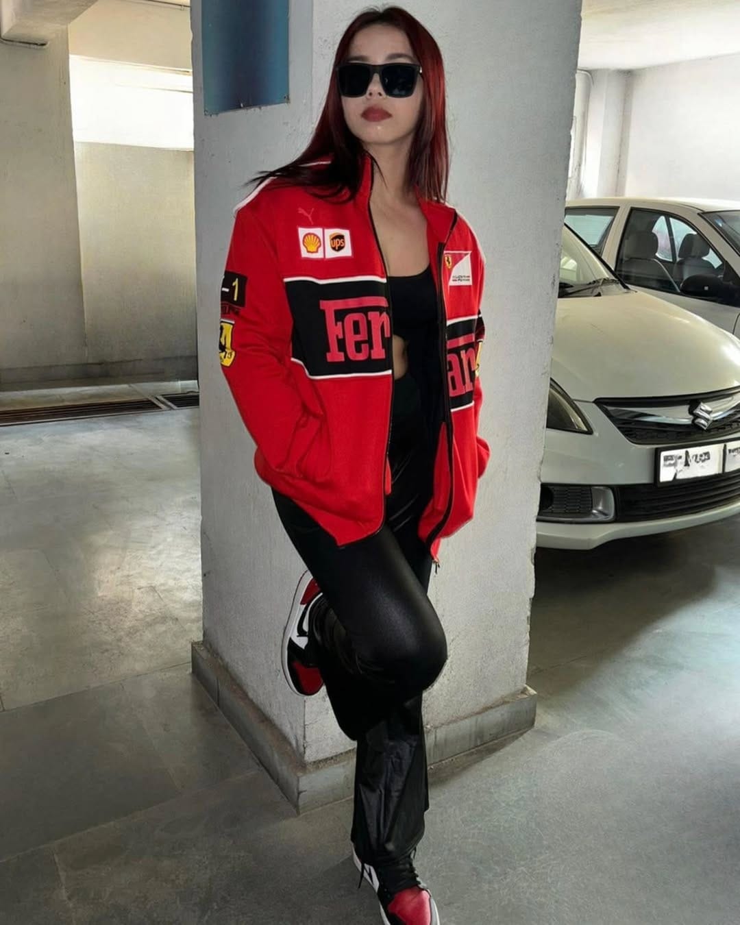 Red Ferrari Jacket Unisex | Maison Feraia Racing Style